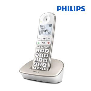 필립스 무선전화기 XL490 발신자표시 화이트