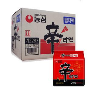 농심 신라면 120g 40개  봉지면 멀티팩 한박스