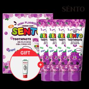 [APP전용] [4+1개 최종가 9,910원] 센토 주니어 세이프 구취케어 고불소 어린이치약 120g 4개/8개