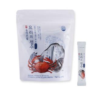 올바른가 요리의정수 스틱 분말 육수 꽃게 해물맛 70g 20개입 1팩