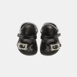 Jewelry buckle sandals DG2AM25017BLK