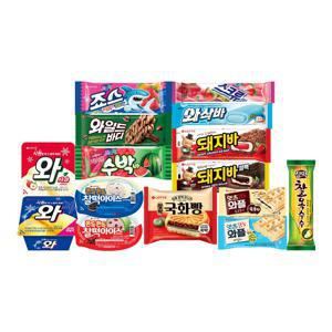 인기 샌드 바 아이스크림 30개 골라담기 와/찰떡아이스/국화빵/잇츠와플/죠스바/와일드바디 등