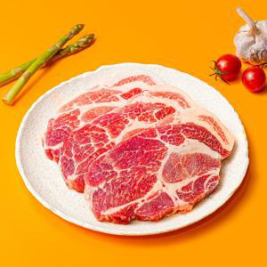 [설렘한입] 세계 3대 돼지 듀록 목살 1Kg 숯불용 숯불구이/두께 2~2.5cm