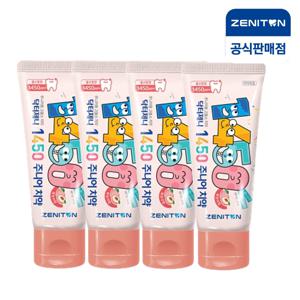 제니튼 1450 고불소 주니어치약 복숭아향 60g x4개