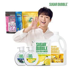 슈가버블 친환경 주방세제 레몬크러쉬 용기 470ml x 4개외 + 증정 사은품!