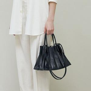 Lucky Pleats Canvas Coated Shopper S Matt Black