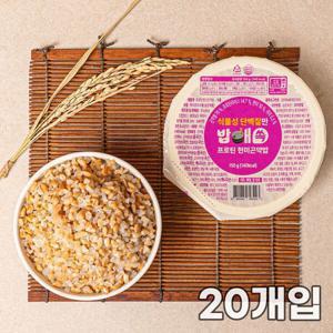 (단백질 12g 함유) 밥애쏙 프로틴 현미곤약밥 150gx20개