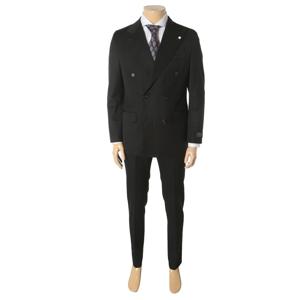 S/S 지이크 이태리 수입원단 블랙 더블 정장 세트 PGJ2045PGP2245