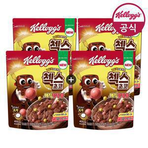 [APP전용] 켈로그 시리얼 첵스초코 매직팝핑볼400g 2+2개