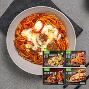 [APP전용] 시티델리 앳홈 파스타 4종 4팩 (알리오올리오/투움바/볼로네제/치킨라이스)