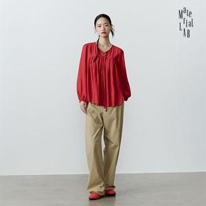 (현대홈쇼핑) 머티리얼랩 25FW 브리즈 플리츠 블라우스