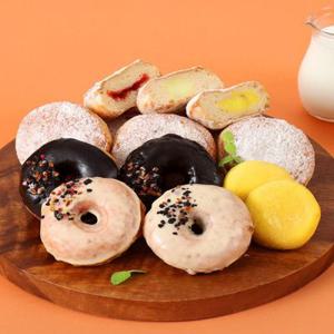 [APP전용] 수제 영웅도넛 6종세트 총15개(1박스 990g) 당일생산 장인의 도너츠
