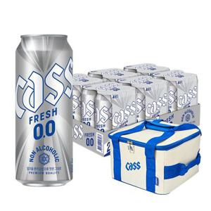 카스 제로 500ml X 24캔 쿨러백 패키지, 논알콜 무알콜맥주맛