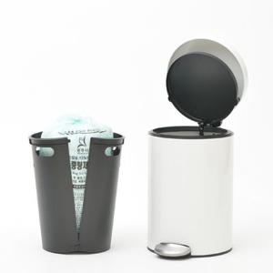 [키펙스] 듀얼캡 페달휴지통 종량제10L