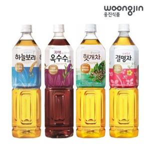 [웅진식품] 하늘보리 등 차음료 1.5L x 12페트(하늘보리/자색옥수수/헛개차/결명자차 중 택1)