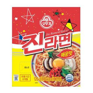[MAXX] 오뚜기 더 맛있게 매워진 진라면 매운맛 (120G*20)