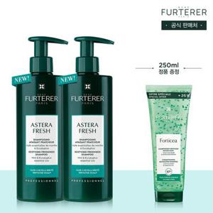 아스테라 프레쉬 진정&쿨링 샴푸 500ml 듀오(+정품 증정)