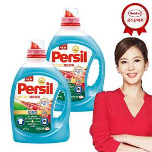 퍼실 딥클린 삶음파워 하이진젤 2.7L x 2개 세탁세제
