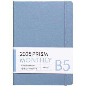[인디고] 2025 프리즘 빅 B5 먼슬리 다이어리 : 밀키블루