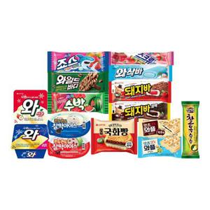 인기 샌드 바 아이스크림 30개 골라담기 와/찰떡아이스/국화빵/잇츠와플/죠스바/와일드바디 등