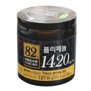 롯데 드림카카오 82%초콜릿 86g 6개입 볼