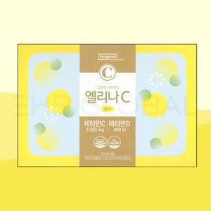 동국제약 엘리나C 120포 (4개월분) 고함량 비타민C 2000mg, 비타민D 400iu 함유