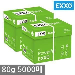 [무료배송]엑소(EXXO) A4 복사용지(A4용지) 80g 2BOX(5000매)