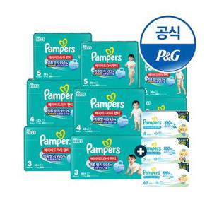 [기저귀사는날] 팸퍼스 베이비드라이 밴드 팬티 기저귀 (총 2박스)+24매 추가 증정