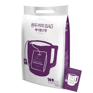 코나 원두커피백 헤이즐넛 100T 일회용 티백커피 원두커피