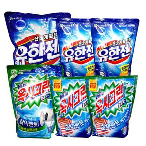 유한젠/옥시크린 1kgX2개/2.5kg 산소계표백제 분말 흰옷표백제 옷얼룩제거제 와이셔츠목때 옷찌든때제거
