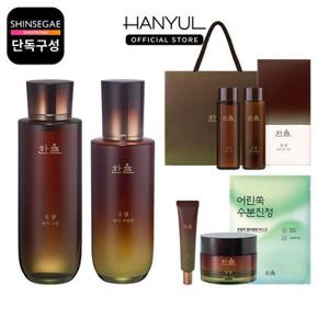 [내일도착/스킨+에멀전 추가증정]한율 송담 탄력 기초 세트(스킨+에멀전+...