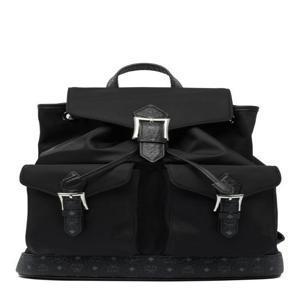 여성 MCM 포켓 디테일 드로스트링 백팩 BLACK