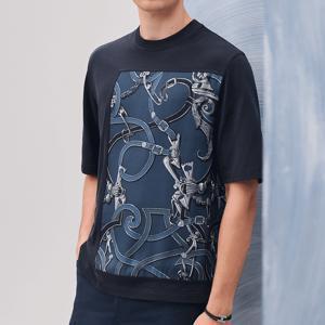 에르메스 반팔티셔츠 L' Instruction du Roy t-shirt H557900HA01 네이비