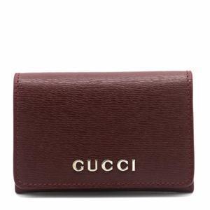 [S27]구찌 7901010OP0T6207 여성 카드 반지갑 가죽지갑 월렛 동전지갑 로고 RED LEATHER CARD HOLDER