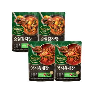 비비고 순살감자탕 700g x2개+양지육개장 700g x2개 (냉동)