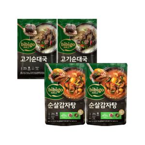 비비고 고기순대국 700g x2개+순살감자탕 700g x2개 (냉동)