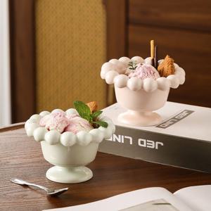 [해외] 북유럽 모던 도자기 디저트볼 홈카페 요거트볼 아이스크림볼 160ML 3colors