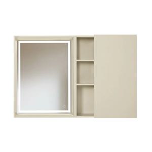 홈케어 클렌징 LED 직접 조명 거울 1도어 1사이드선반 욕실수납장 욕실장 화장실 화장대