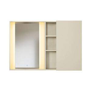 홈케어 클렌징 LED 간접 조명 거울 1도어 1사이드선반 욕실수납장 욕실장 화장실 화장대