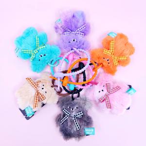 와사비베어 레인보우 인형 키링 백꾸 백참 캐릭터 굿즈 선물 가방고리 8cm