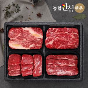 1등급 한우 구이모듬세트 1.6kg/등심+채끝+안심+특수부위