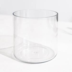 PET 원형 원통 실린더 화병 화분 10x10cm 투명 플라스틱 인테리어 장식