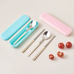 멜팅 컬러 어린이 수저세트 식세기(O) + 케이스 추가선택