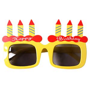 해피버스데이 생일 축하 안경 생일케이크 파티 이벤트 선글라스 소품