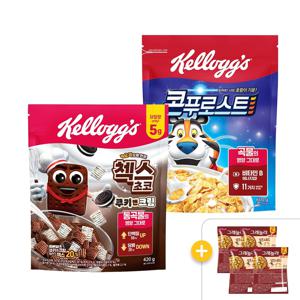 미니시리얼 4봉 증정 + 콘푸로스트 600g*2개 + 첵스초코 쿠키앤크림 420g*1개