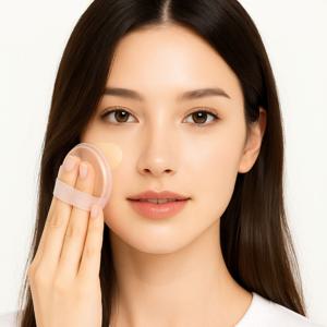 씻어쓰는 실리콘 퍼프 파운데이션 선크림 기초 화장 메이크업 팩트 투명 썬크림 틱톡 파데