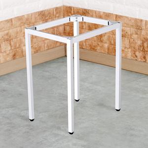 테이블프레임 원목가구다리발 500x400 H700 코너볼트 화이트 분체도장 TW5040