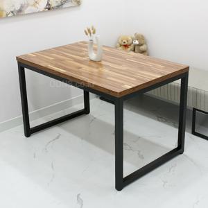 업소용 4인용 식탁 1100 x 700 튼튼한 철제 필름 코팅 국내제작 상판 조립식 테이블