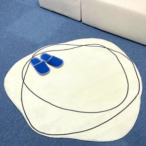 [리퍼]부드러운 원형 러그 카페트 미니 워셔블 포인트 러그 3size 디자인 100cm