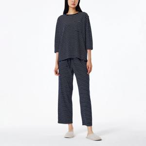 여 소프트 7부 파자마 티셔츠_스트라이프 (2 colors)